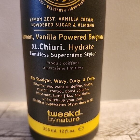 Tweakd by Nature Limitless Supercreme Styler Lemon Vanilla Beignets Hydrate 12oz - Picture 2 of 9